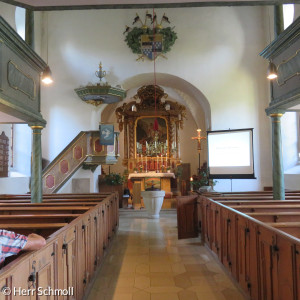 St. Agatha in Theilenhofen, Innenansicht