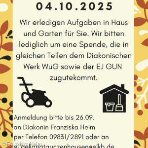 Infos zur Schwitzaktion Herbst 2025